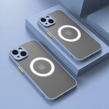 Magnetic Matte Shockproof Case For iPhone
