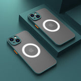 Magnetic Matte Shockproof Case For iPhone