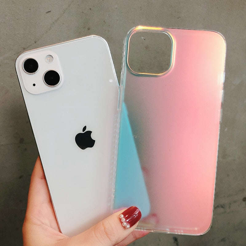 Matte Laser Colorful TPU Case for iPhone