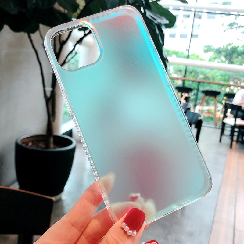 Matte Laser Colorful TPU Case for iPhone