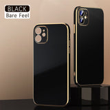 Plating Armor Shockproof Case For iPhone