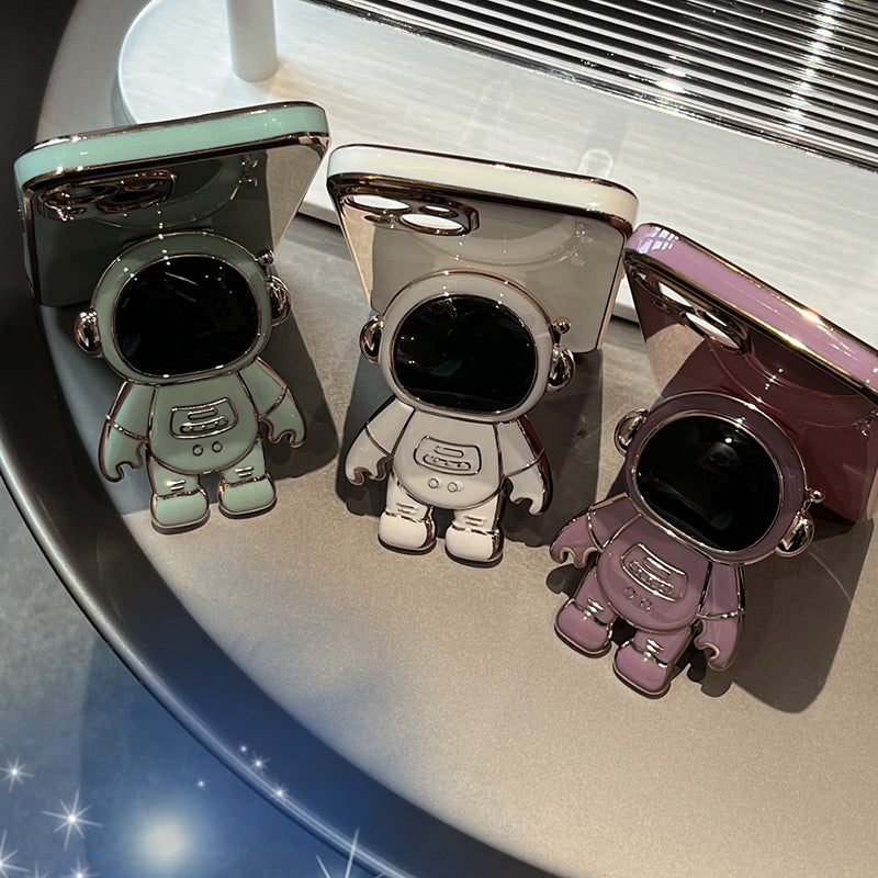 Plating Astronaut Stand Case For iPhone