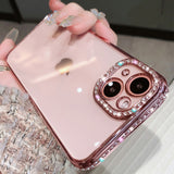 Plating Glitter Transparent Case for iPhone