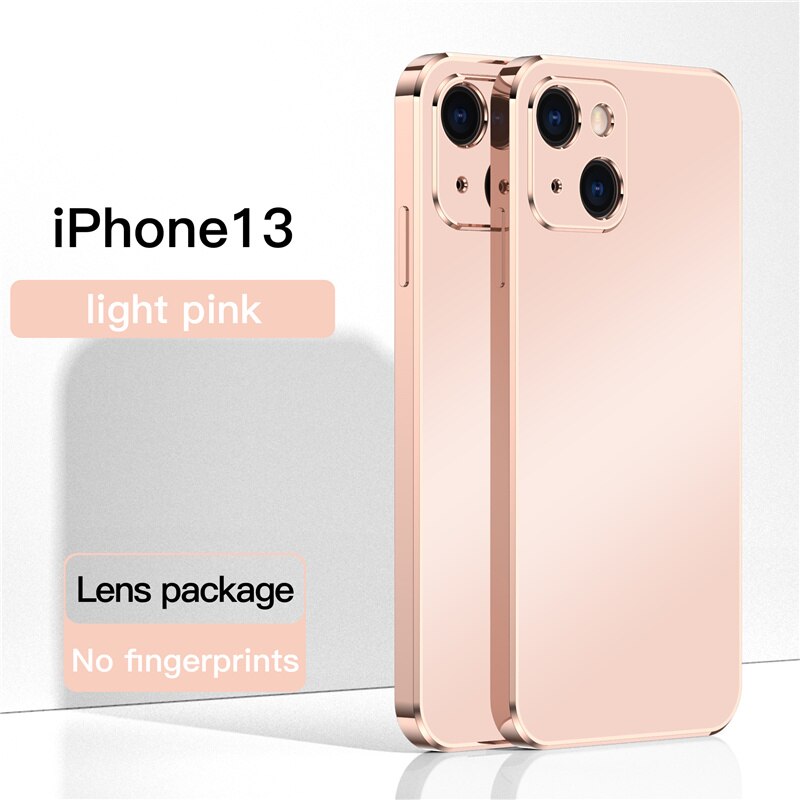 Luxury Plating Matte Square Case For iPhone