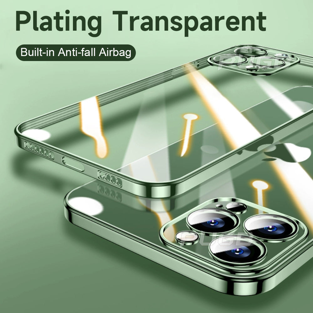 Square Frame Transparent Case For iPhone