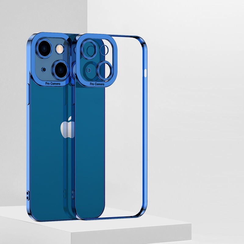 Camera Protection Plating Soft Case for iPhone