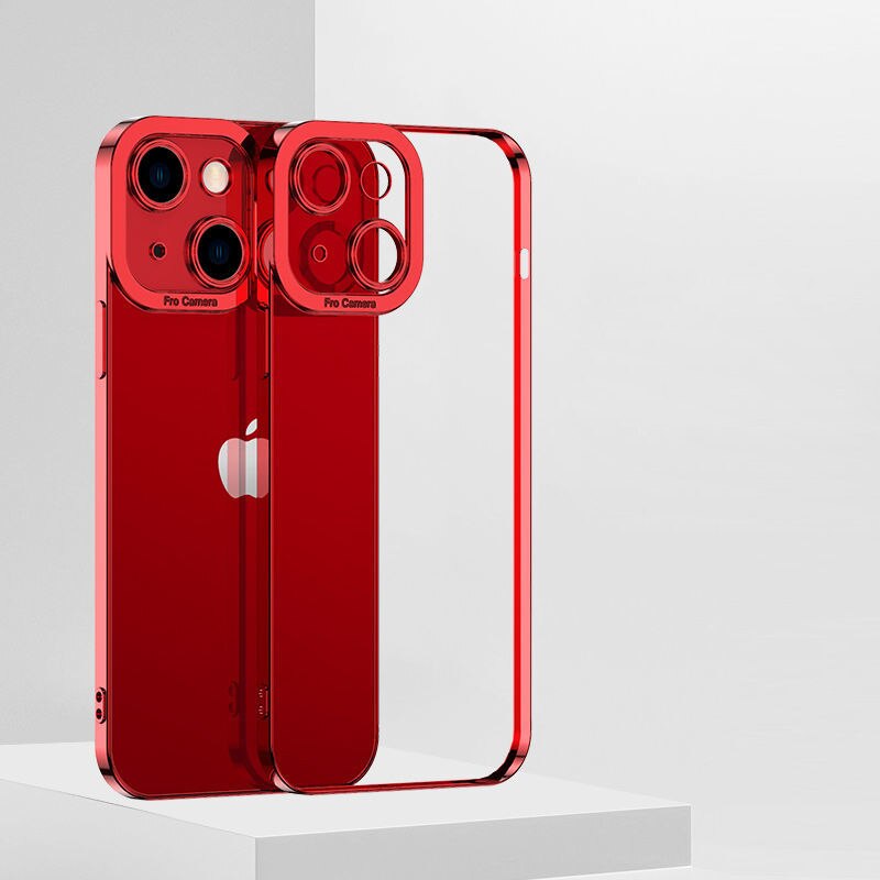 Camera Protection Plating Soft Case for iPhone