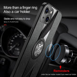 Shockproof Fabrics Ring Holder Case For iPhone