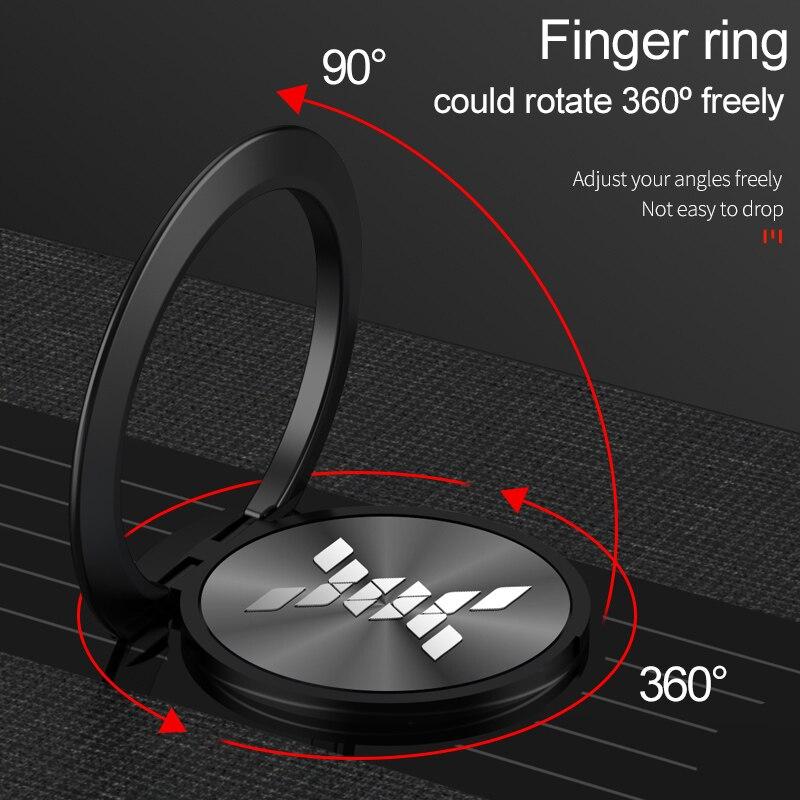Shockproof Fabrics Ring Holder Case For iPhone