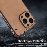Shockproof Soft Leather Case for iPhone