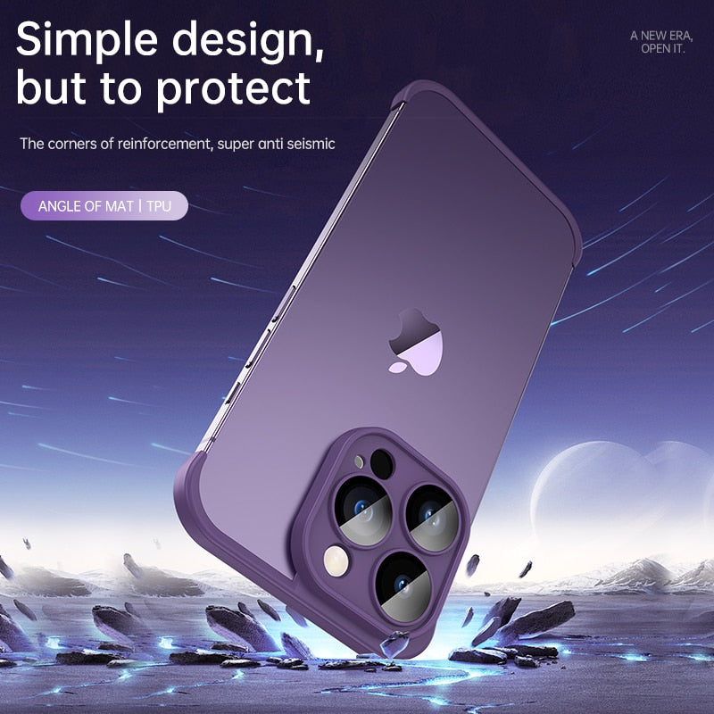 Lens Protector Soft Silicone Case For iPhone