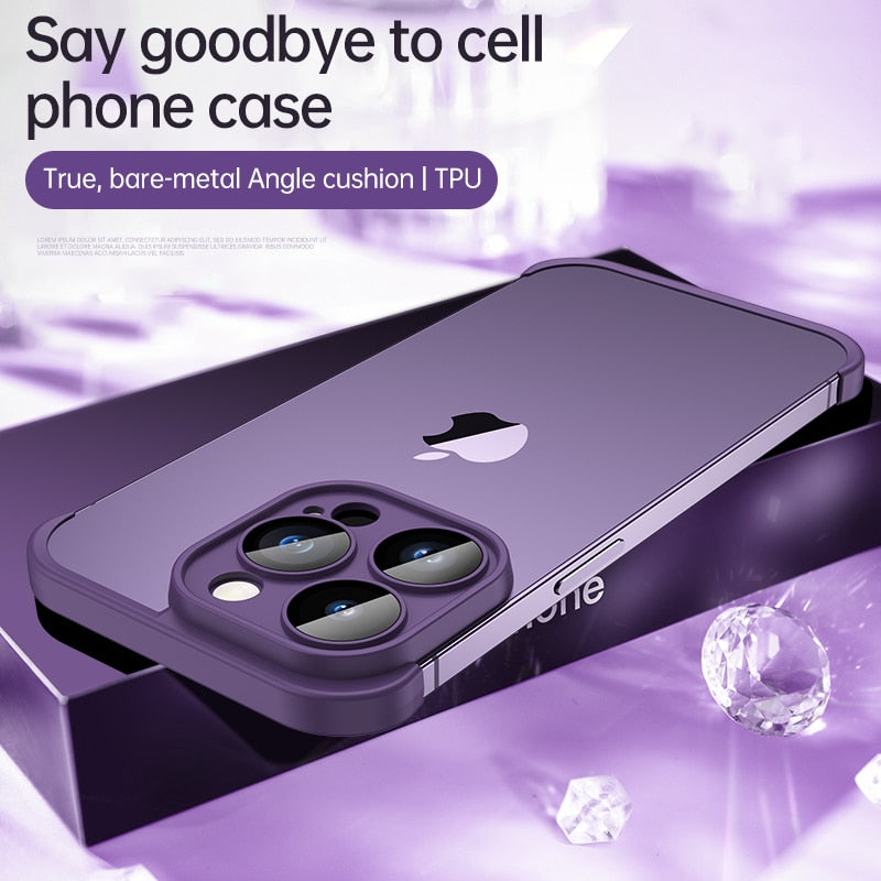 Lens Protector Soft Silicone Case For iPhone