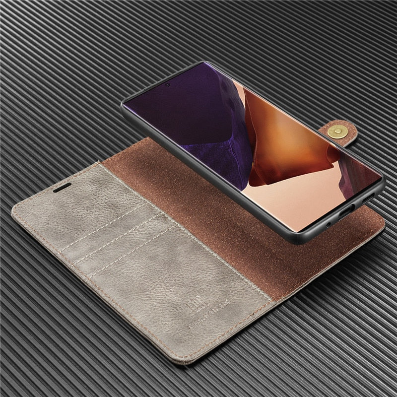 Magnetc Flip Leather Wallet Case for Samsung