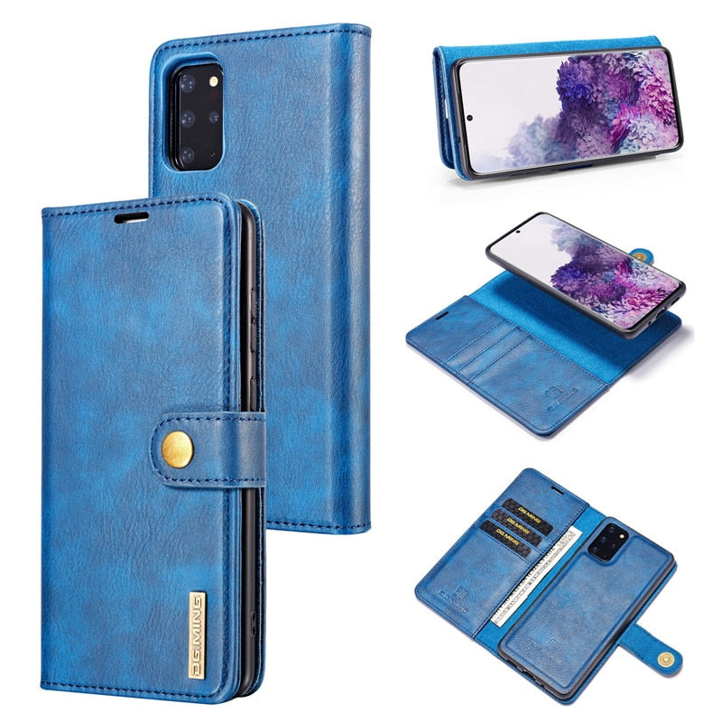 Magnetc Flip Leather Wallet Case for Samsung
