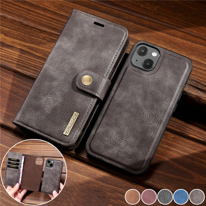 Magnetic Flip Leather Wallet Case for iPhone