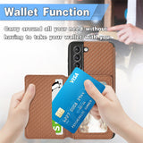 Magnetic Wallet Card Slots Case For Samsung
