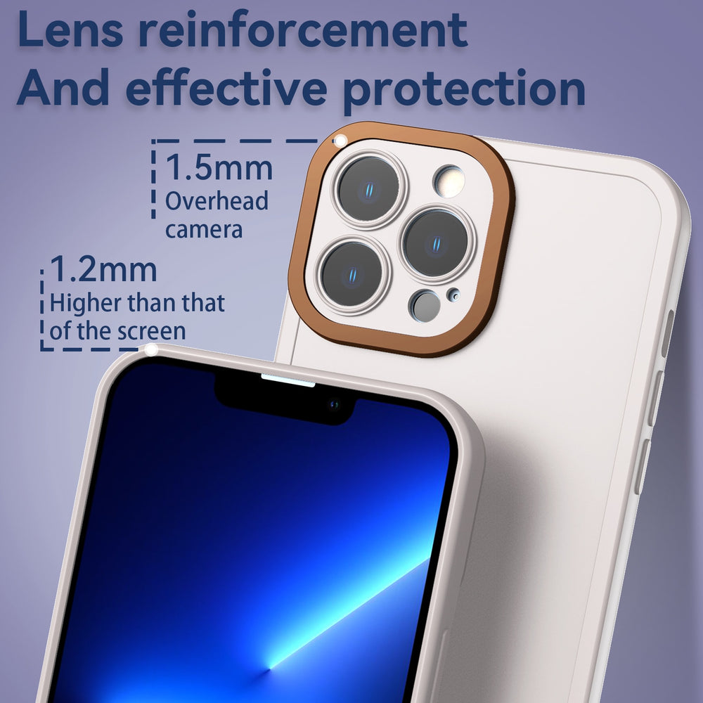 Matte Camera Lens Protection Case For iPhone