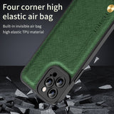 New Cross Grain Leather Case For Samsung