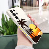 Sunset Side Pattern Soft Case For Samsung