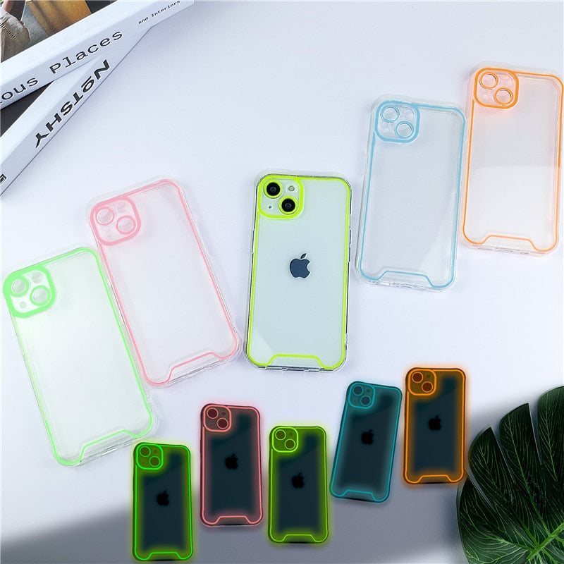 Night Luminous Silicone Soft Case for iPhone