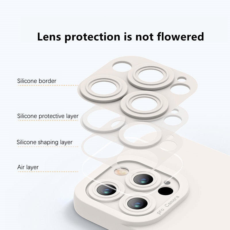 Official Original Lens Protect Case For iPhone