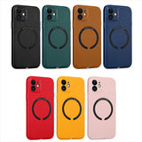 Leather Magnetic Shockproof Case For iPhone 13(BLACK)