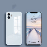 Liquid Silicone Tempered Glass Case for IPhone