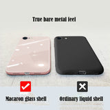 Liquid Silicone Tempered Glass Case for IPhone