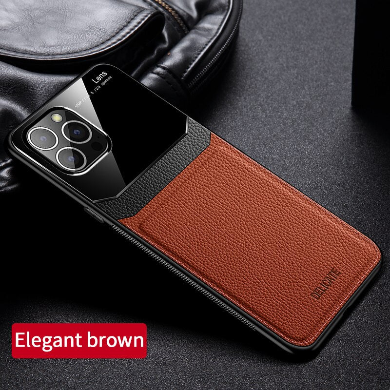 PU Leather Protection Case For iPhone