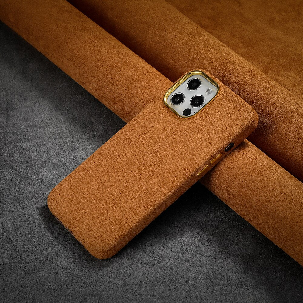 Velvet Shockproof Soft Case For iPhone