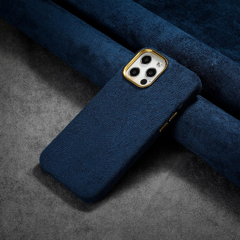 Velvet Shockproof Soft Case For iPhone