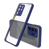 Silicone Frame PC Clear Protective Case For Samsung