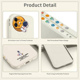 Liquid Silicone Cute Pattern Case For iPhone