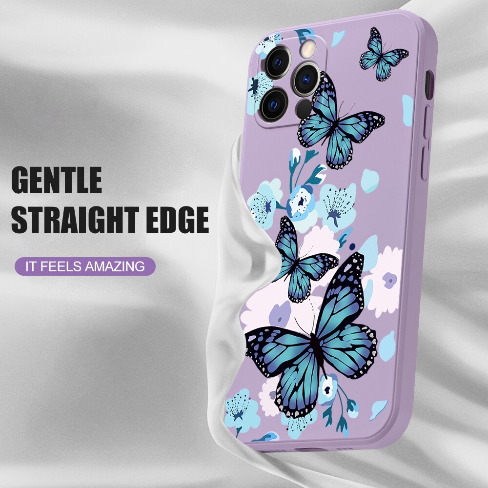 Retro Butterfly Flowers Case For Xiaomi