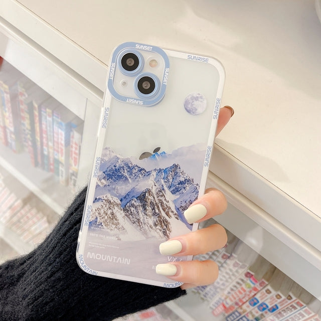 Retro Moon Camera Protection Case For iPhone