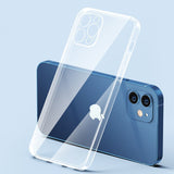 Shockproof Plating Clear Soft Case For iPhone