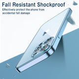 Shockproof Plating Clear Soft Case For iPhone