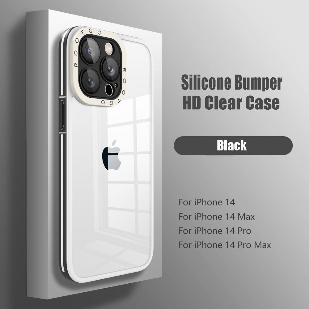 Shockproof Silicon Bumper Clear Case for iPhone