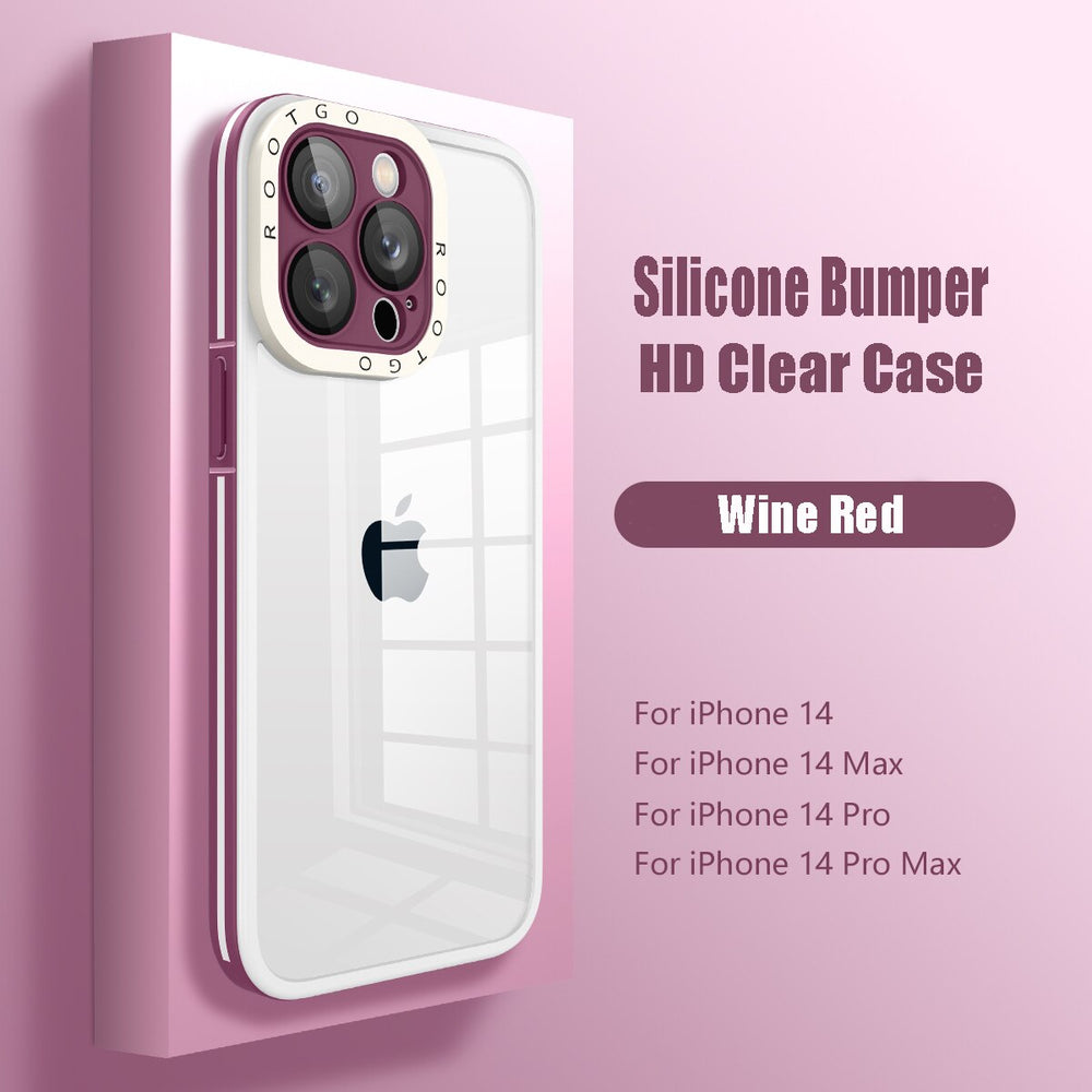 Shockproof Silicon Bumper Clear Case for iPhone