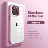 Shockproof Silicon Bumper Clear Case for iPhone