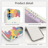 Soft Rainbow Smiley Liquid Case For Samsung