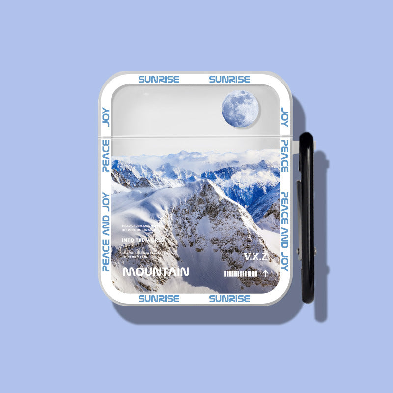 Snow Mountain Moon Fashion Case For AirPods