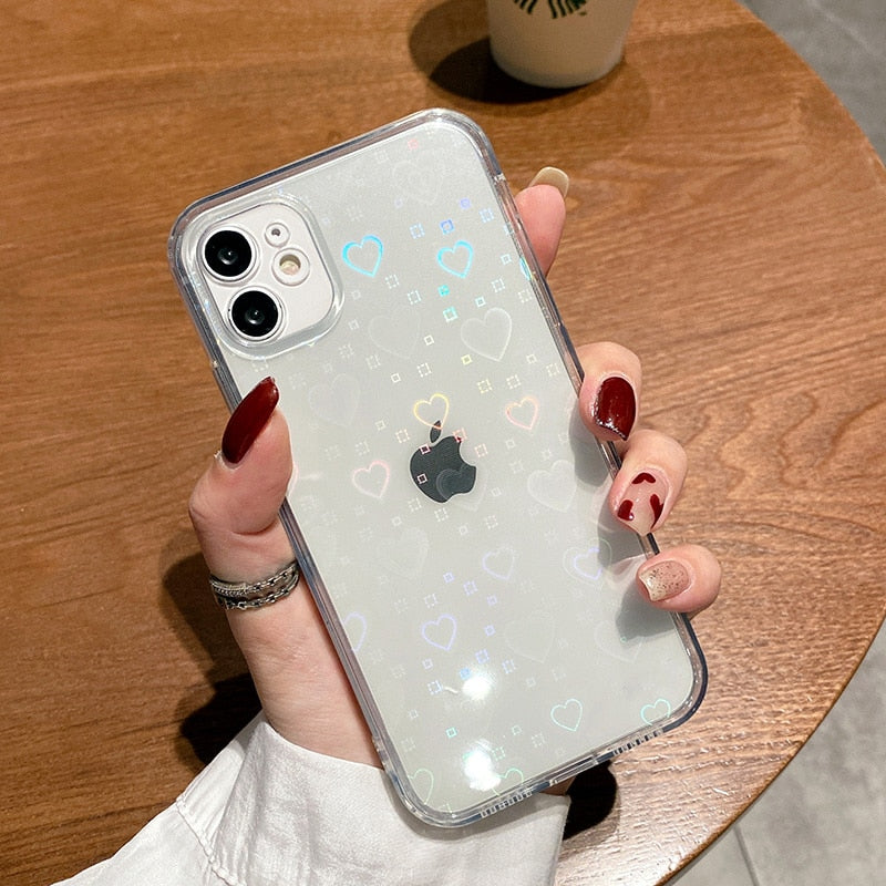 Soft Silicone Transparent Case For iPhone