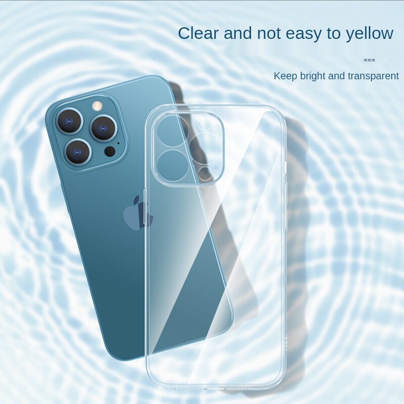 Soft Silicone Transparent Case For iPhone