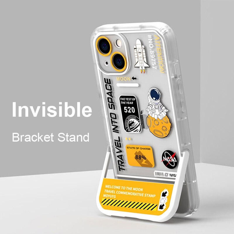 Space Astronaut Stand Case For iPhone
