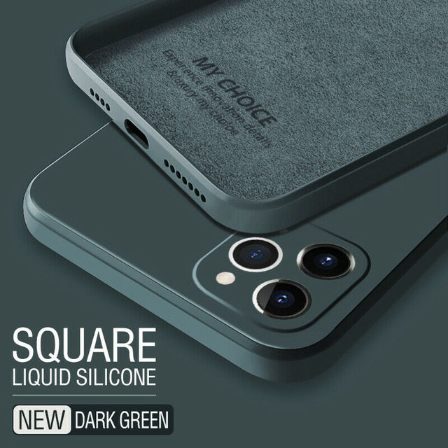 Square Liquid Silicone Case For Samsung