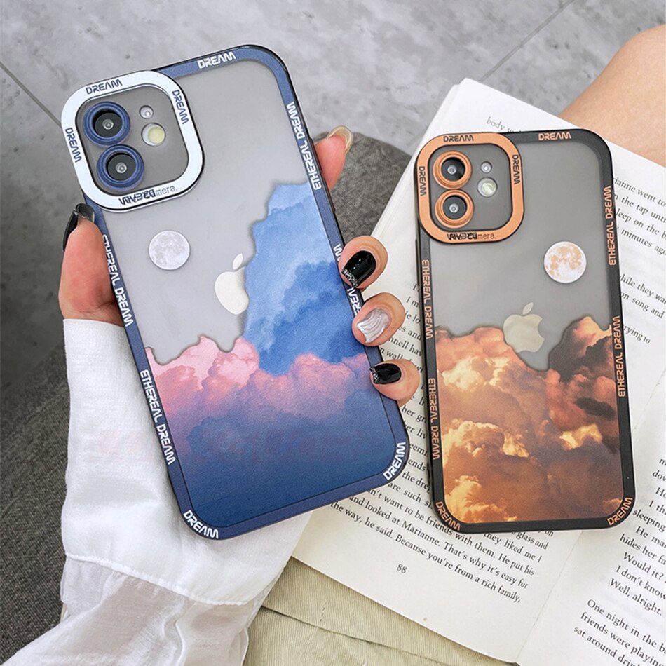 Retro Moon Camera Protection Case For iPhone