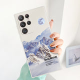 Sunset Mountain Silicone Case For Samsung