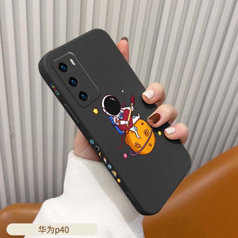 Silicone Cute Pattern Soft Case For Huawei