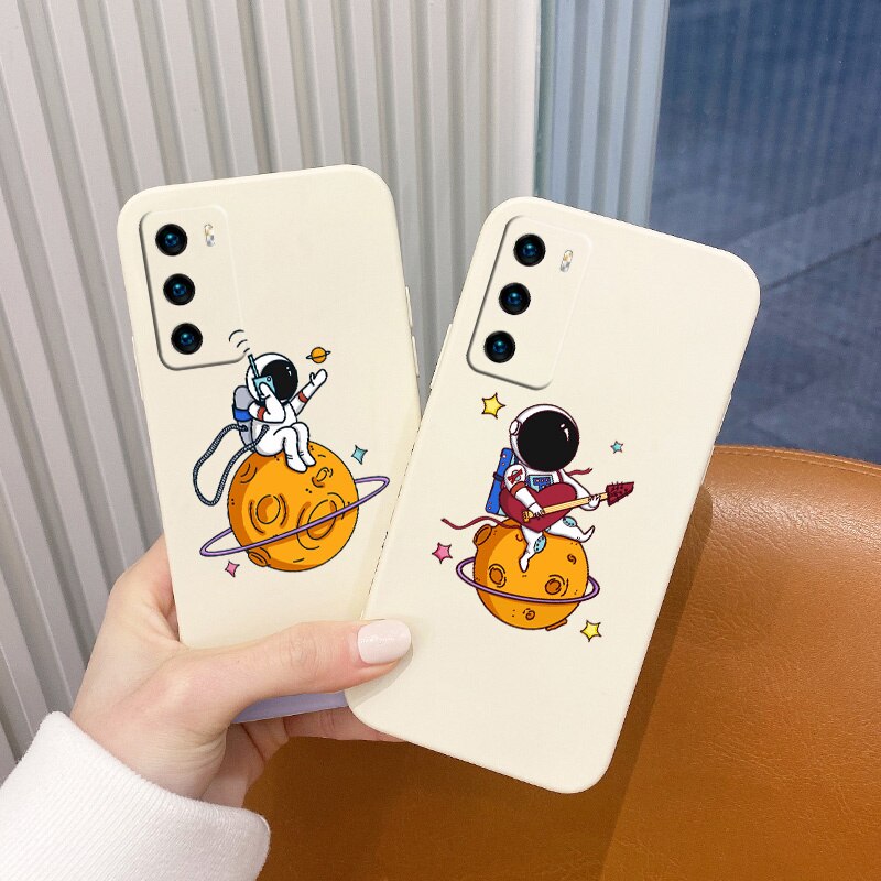 Silicone Cute Pattern Soft Case For Huawei
